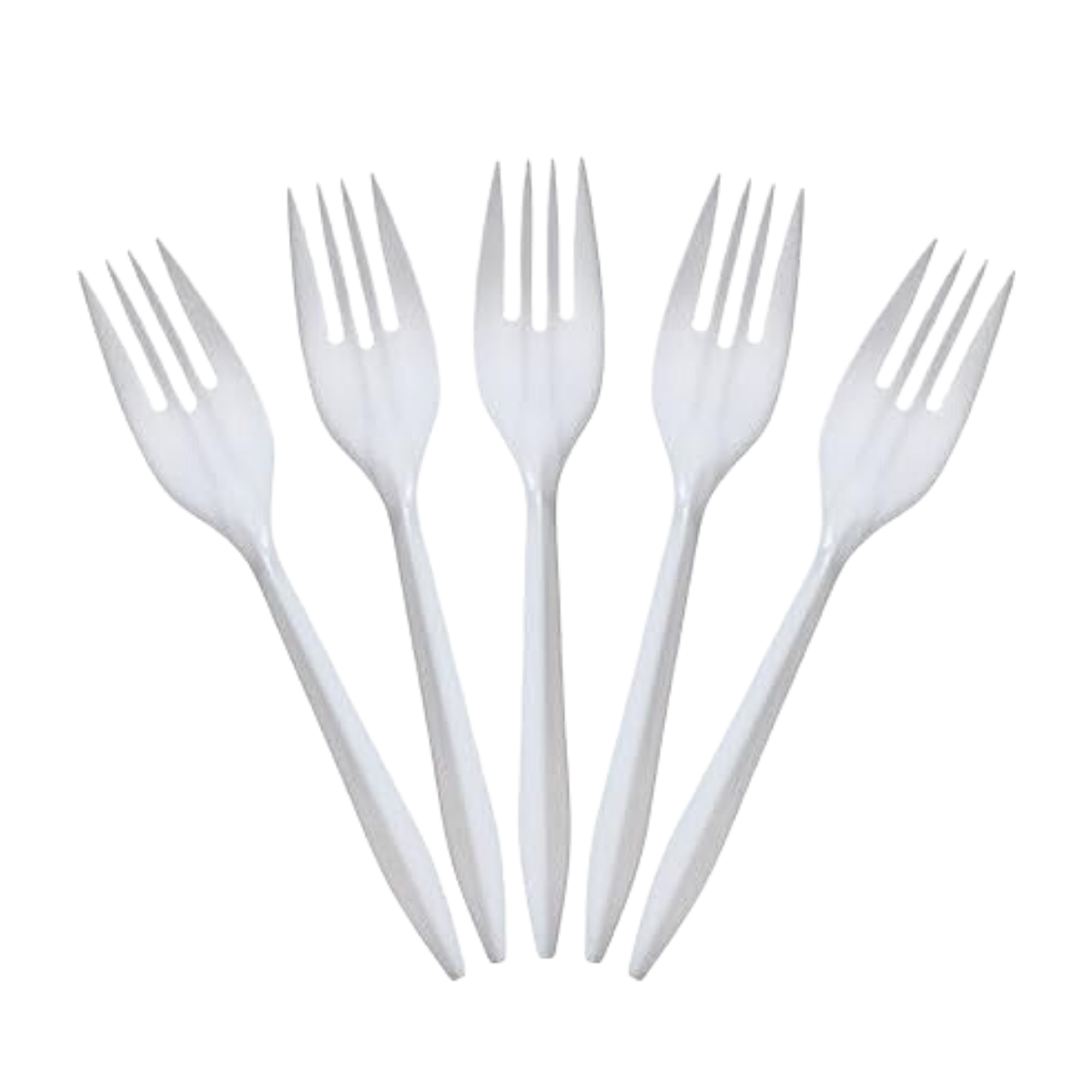 tenedores blancos biodegradables