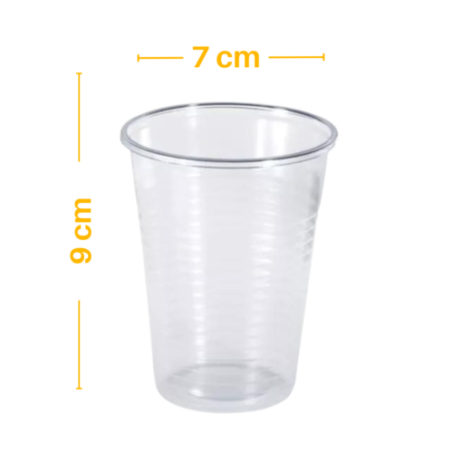 Vasos Plasticos Transparentes 200 Cc 50 Unidades Big Party - Dimeiggs