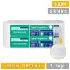 Papel Higiénico Industrial Jumbo Suave 500m 4 Rollos