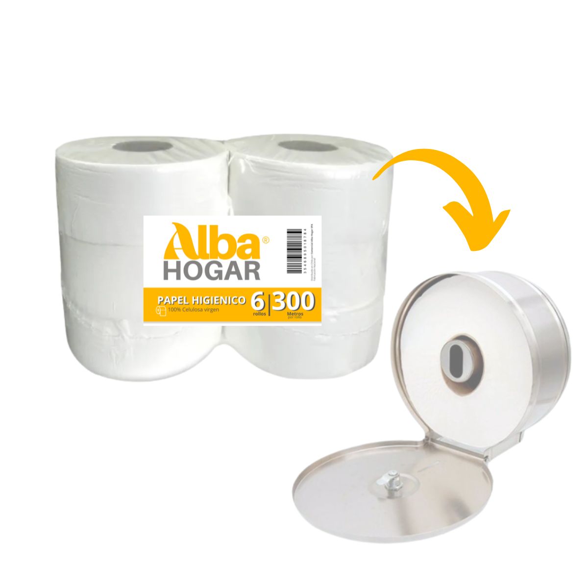 Papel Higienico Industrial Alba Hogar