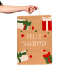 Bolsas De Papel Kraft Para Navidad