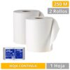 Toalla Jumbo Industrial De Papel Absorbente Ecologica 250mts