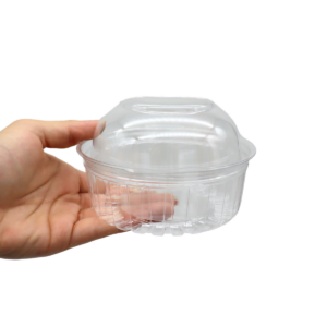 Pote domo para postres reciclable 8 oz con bisagra Alba Hogar
