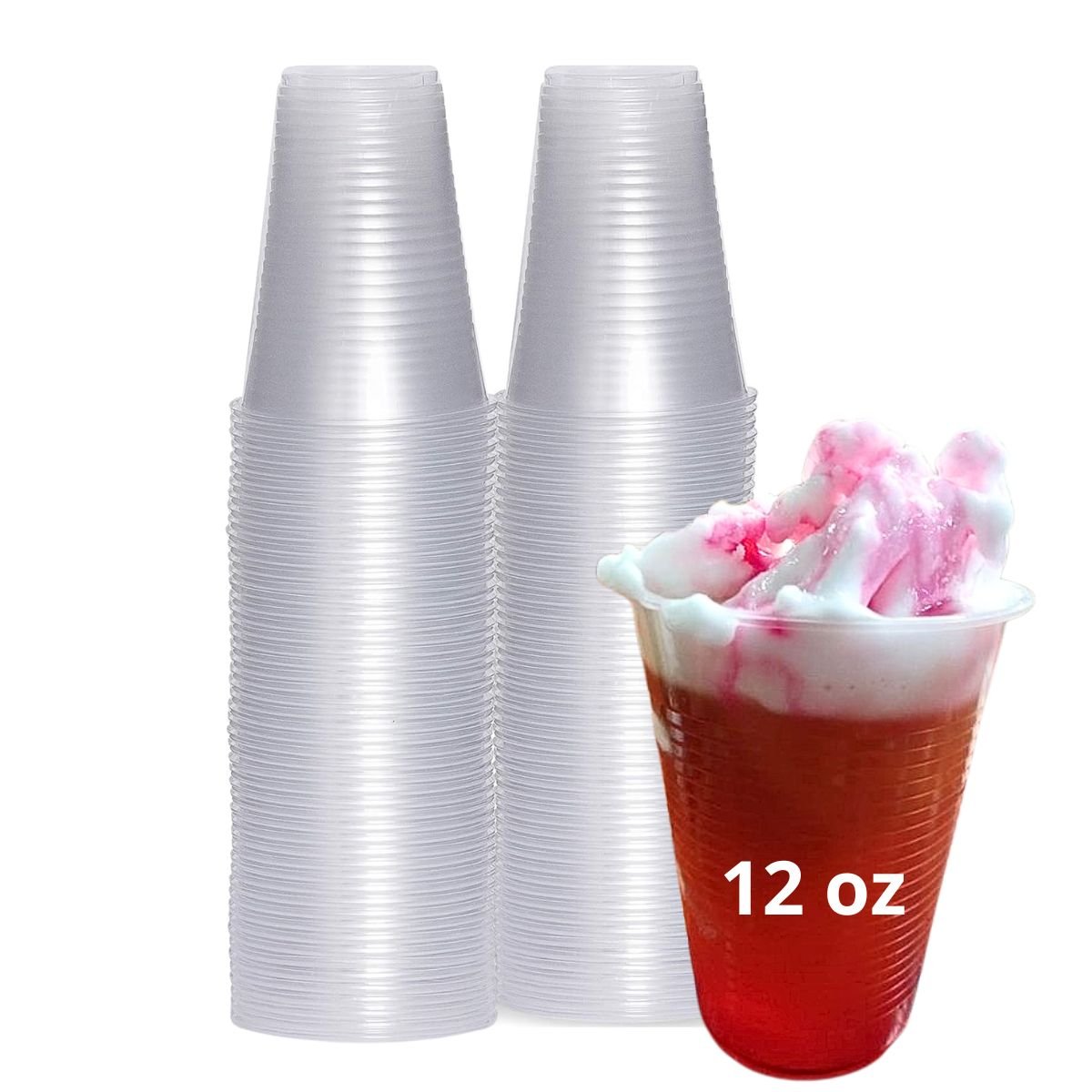 Vaso Plástico Transparente 12 oz