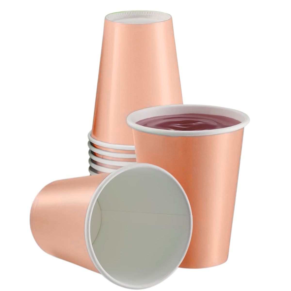 Vasos Desechables Rosado 10 Und