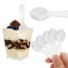 Cucharita De Helado y Postres 250 Unidades Transparente