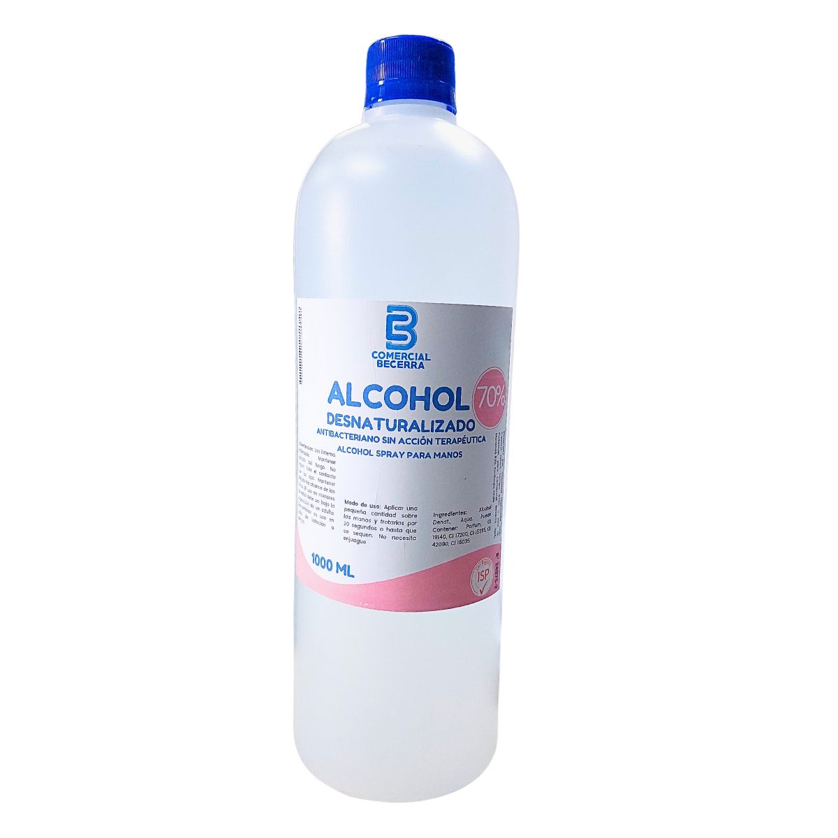 Alcohol 70% Desnaturalizado Antibacterial 1 Litro