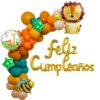 Set De Globos De Cumpleaños Safari 72 Piezas