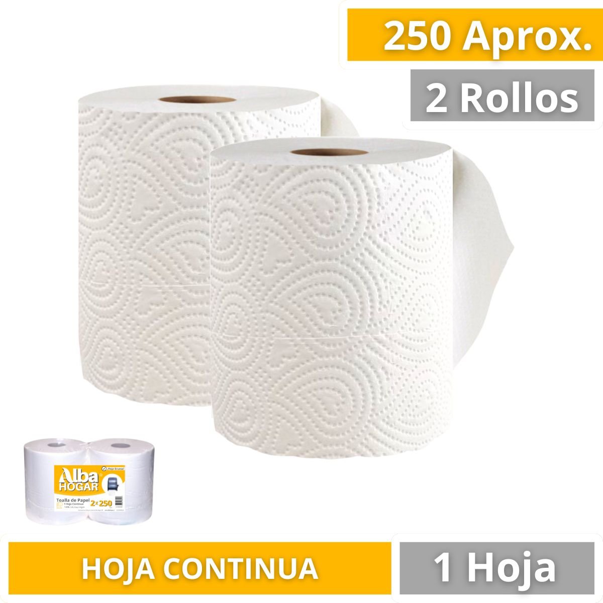 Toalla De Papel Absorbente Alba Hogar