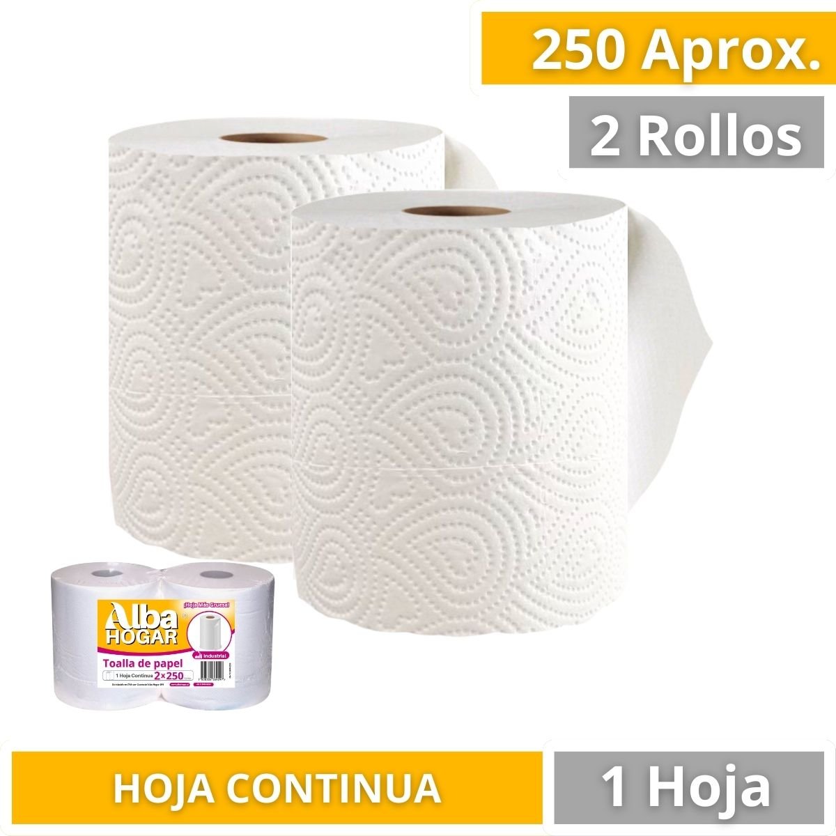 Toalla De Papel Absorbente Alba Hogar