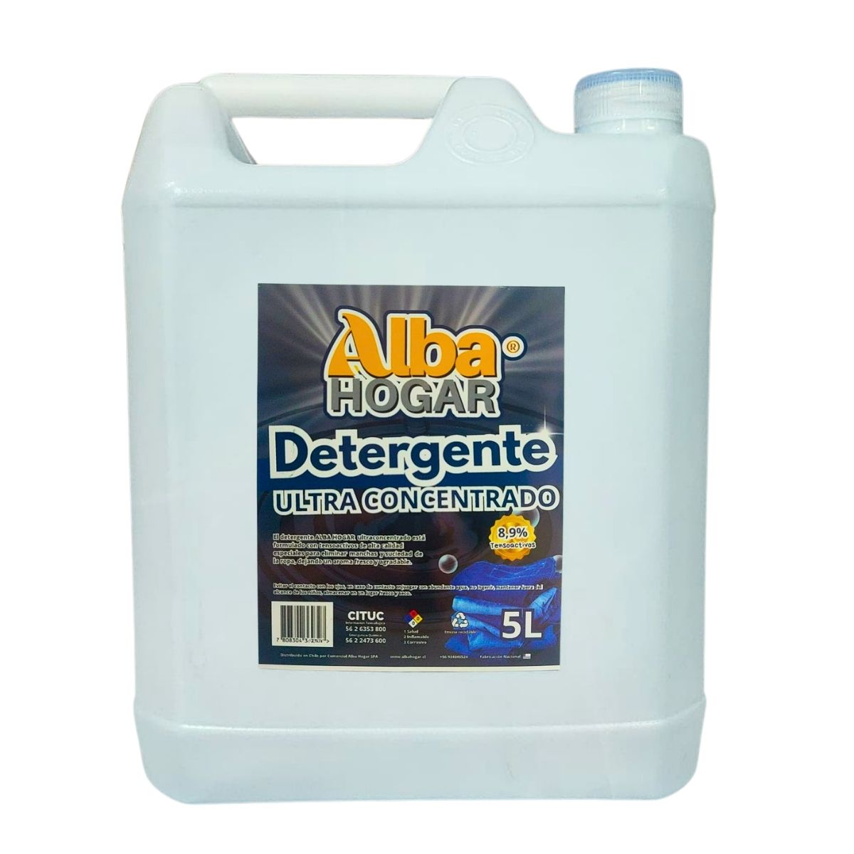 Detergente Líquido Ultra Concentrado 5L Alba Hogar