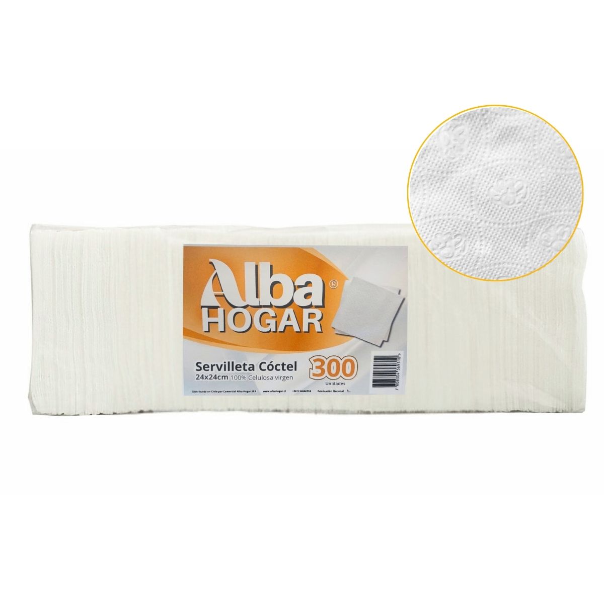 Servilletas Coctel Alba Hogar 300 Unidades