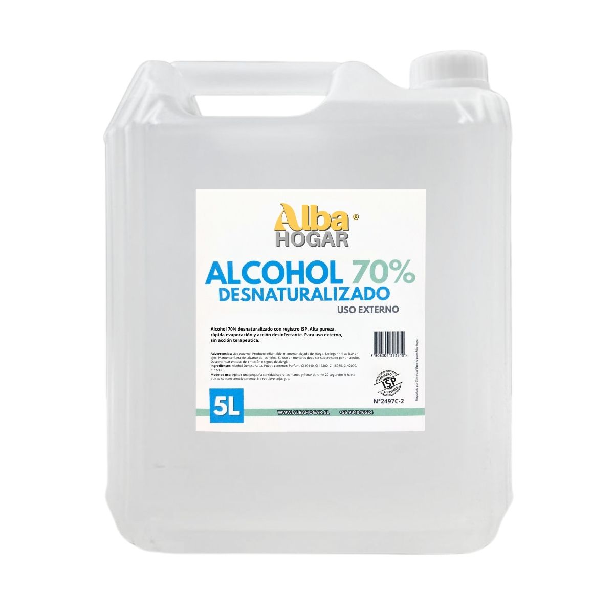 Alcohol Desnaturalizado 70% Alba Hogar