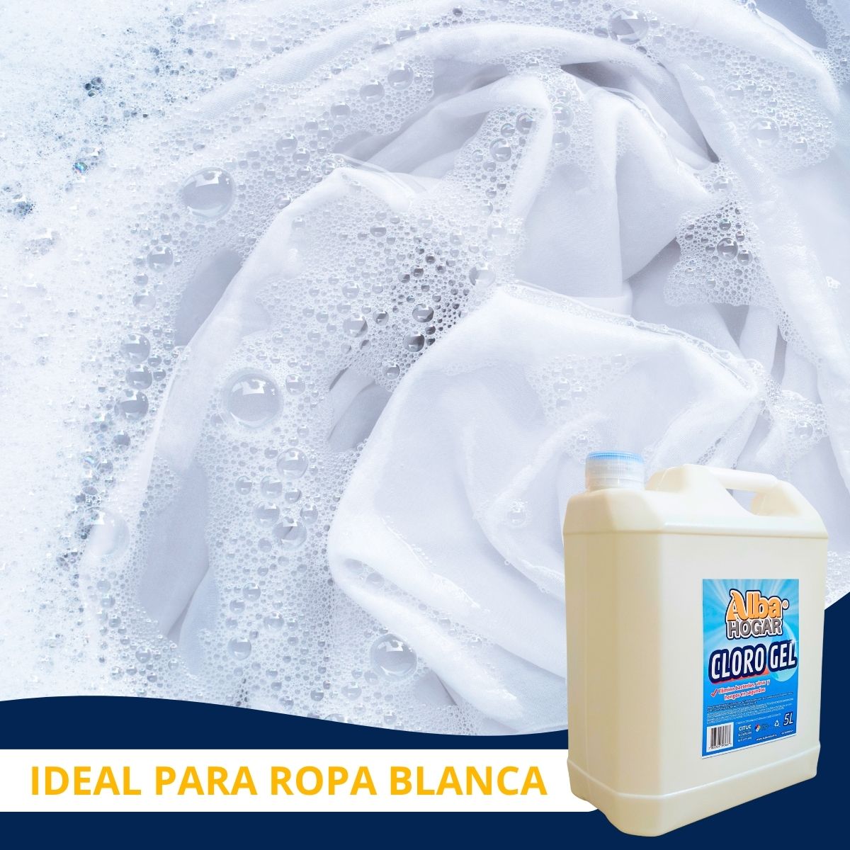 Cloro Gel 5 Litros Alba Hogar Antibacterial