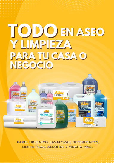 Detergente, limpia pisos, lavalozas, alcohol