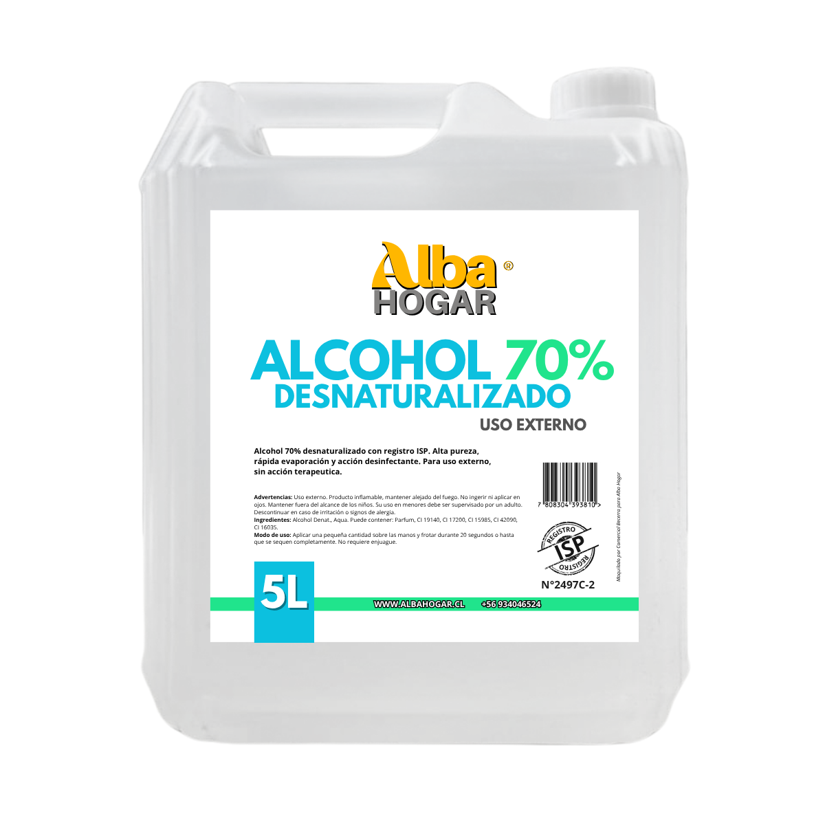Alcohol Alba Hogar Alcohol Isopropilico al 70%