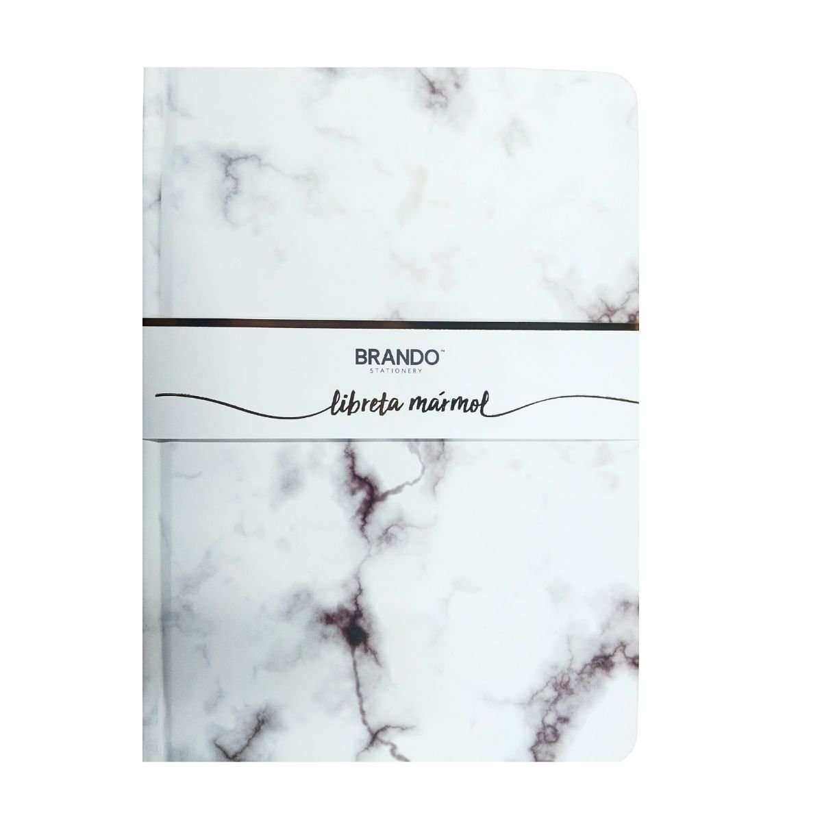 Libreta Mármol Diario 80 Hojas Diseño Con Líneas