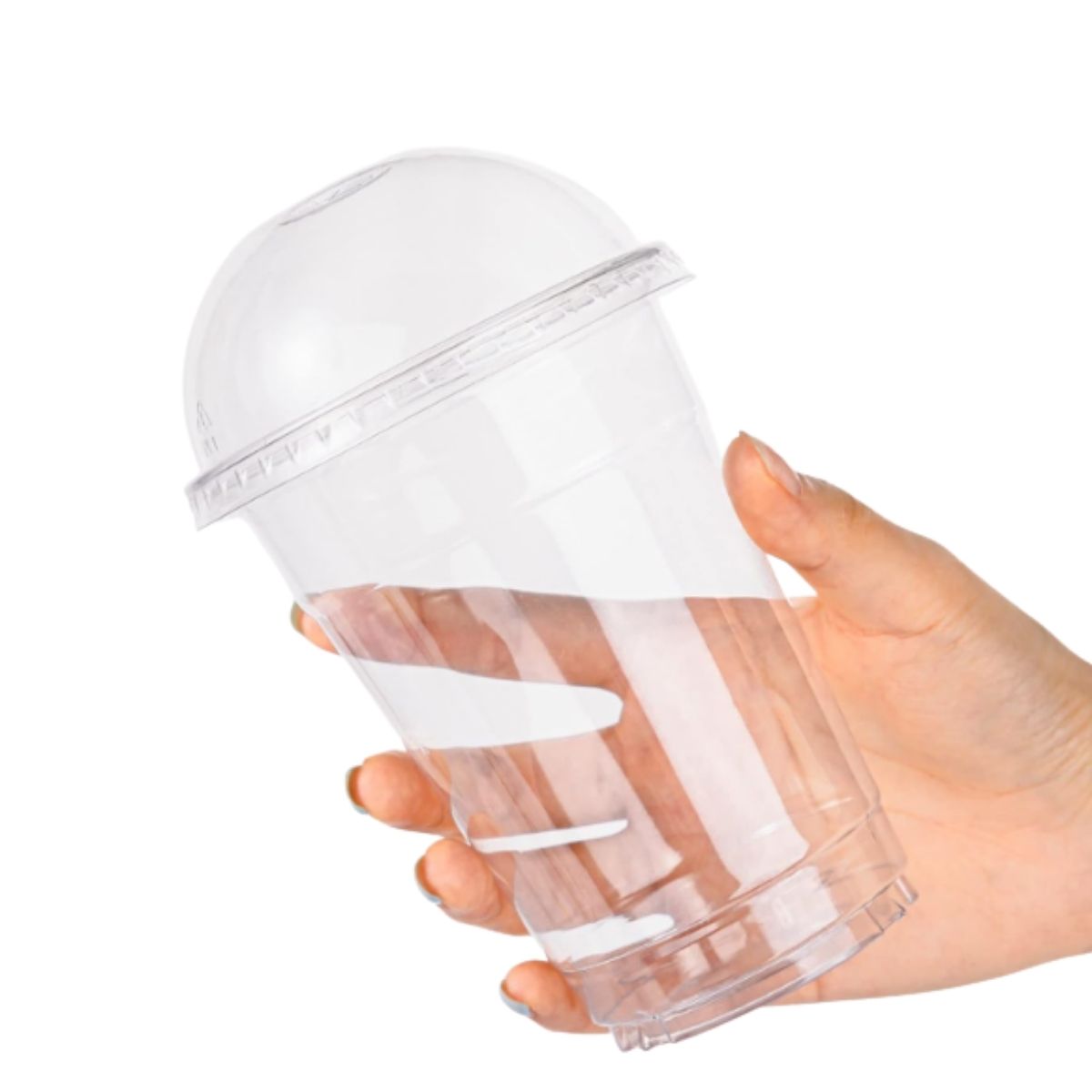 Vaso Plástico Con Tapa Domo 16oz