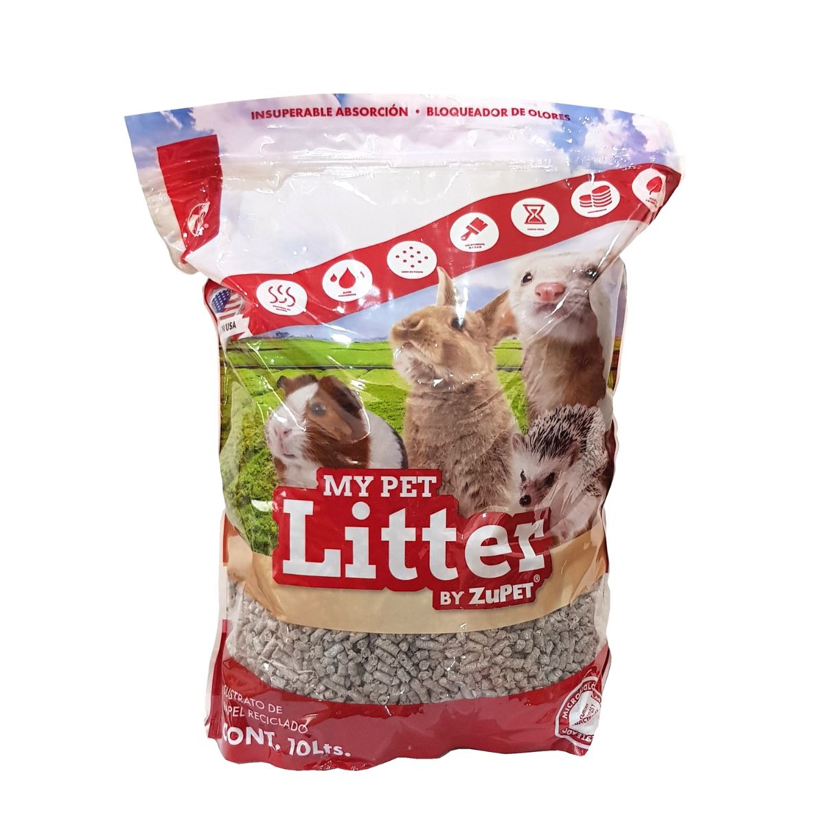 Sustrato De Papel Reciclado My Pet Litter Roedores